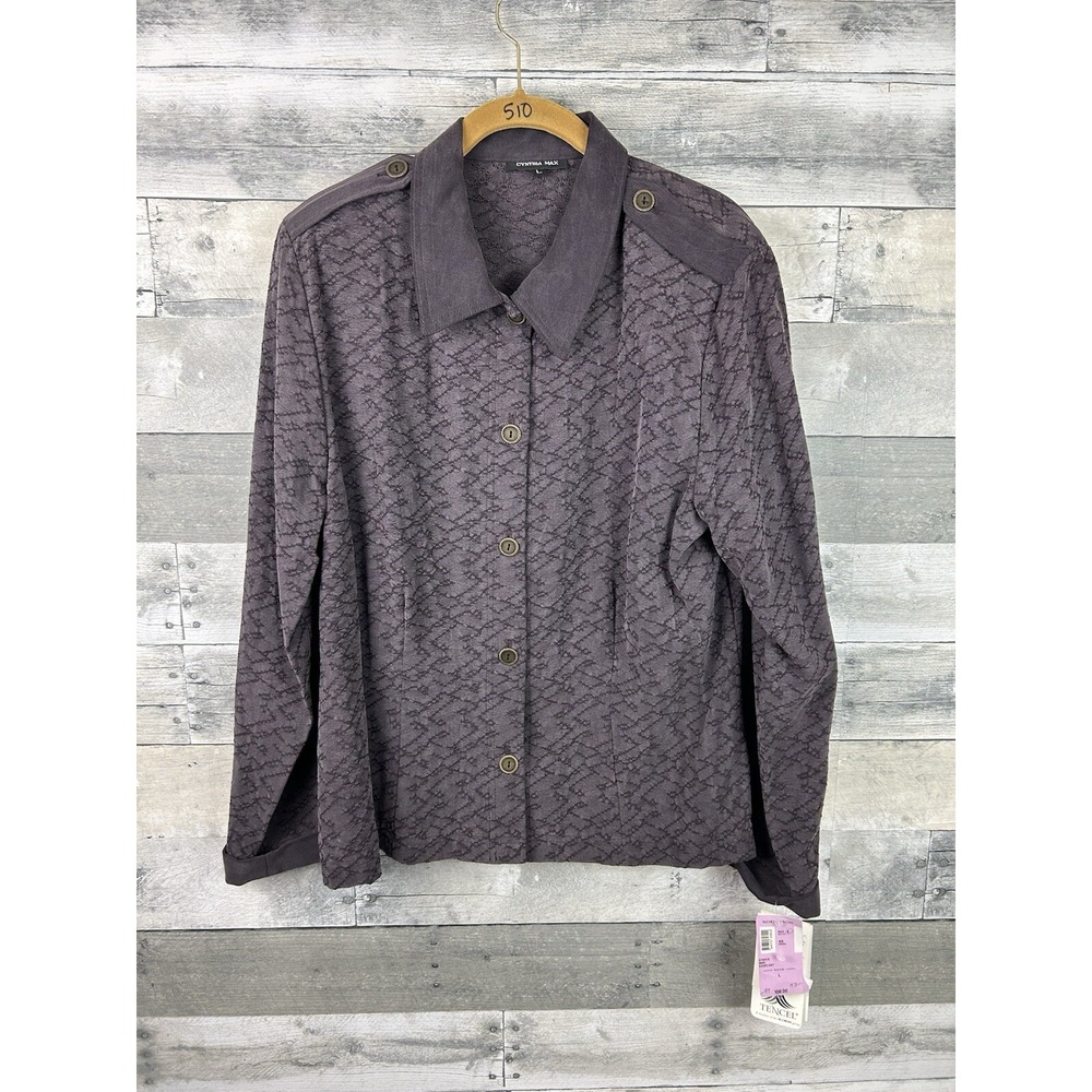 Cynthia Max Women's Large VTG Long Sleeve Blouse